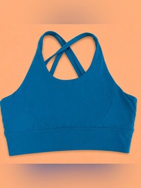 BUFFBUNNY STRAPPY TEAL BLUE SPORTS BRA
